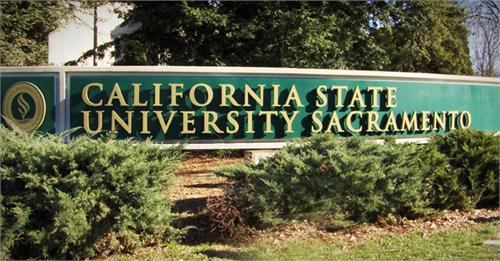 Sac State campus sign
