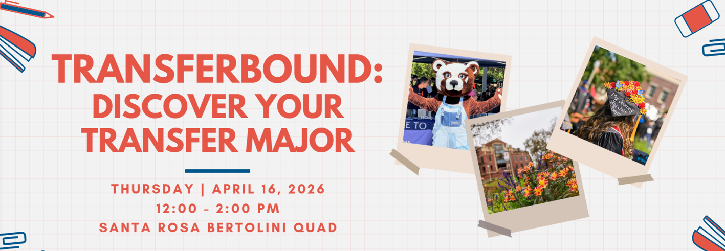Transferbound: Discover your Transfer Major, Thursday April 16th 12-2 pm 